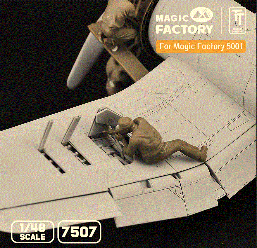 MAGIC FACTORY MF7507 1/48 Ground Service Crew Set (3D printed) THFS