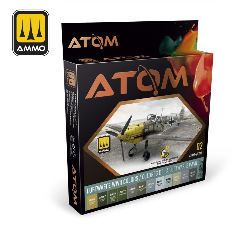 Mig Luftwaffe Wwii Colors Paint Set Atom-20701