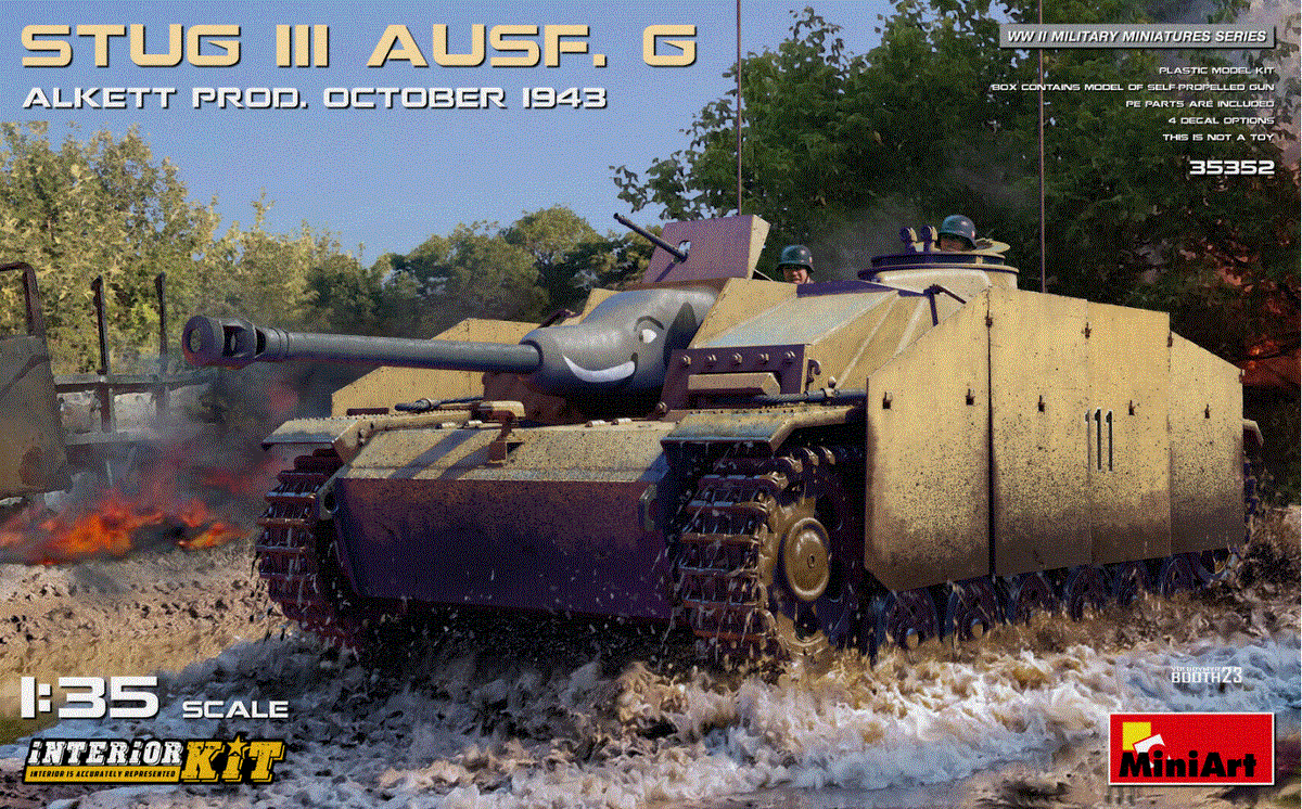 Miniart 1/35 StuG III Ausf. G Oct &#39;43 Alkett Prod Interior Kit 35352