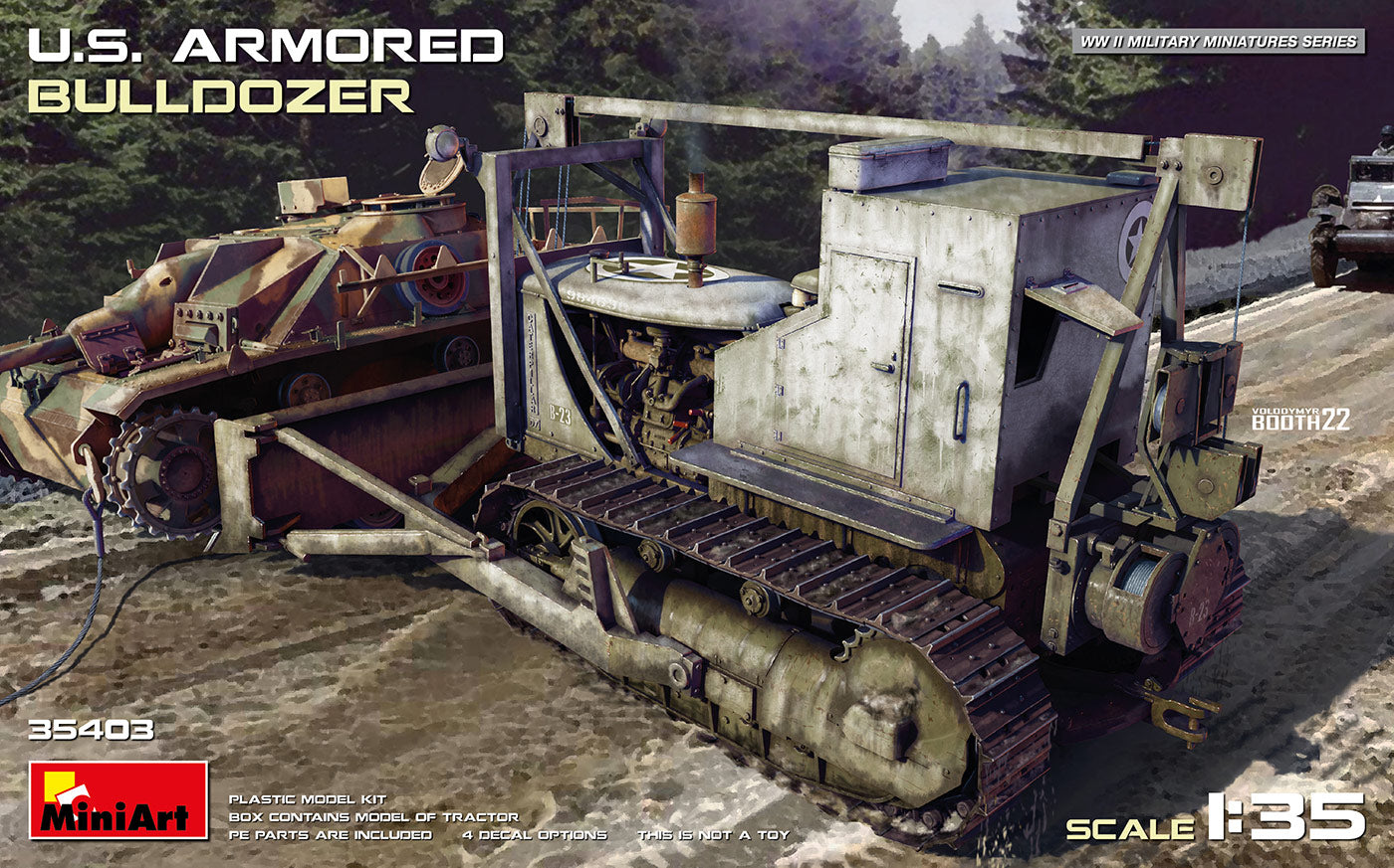 Miniart 1/35 U.S. Armored Bulldozer 35403