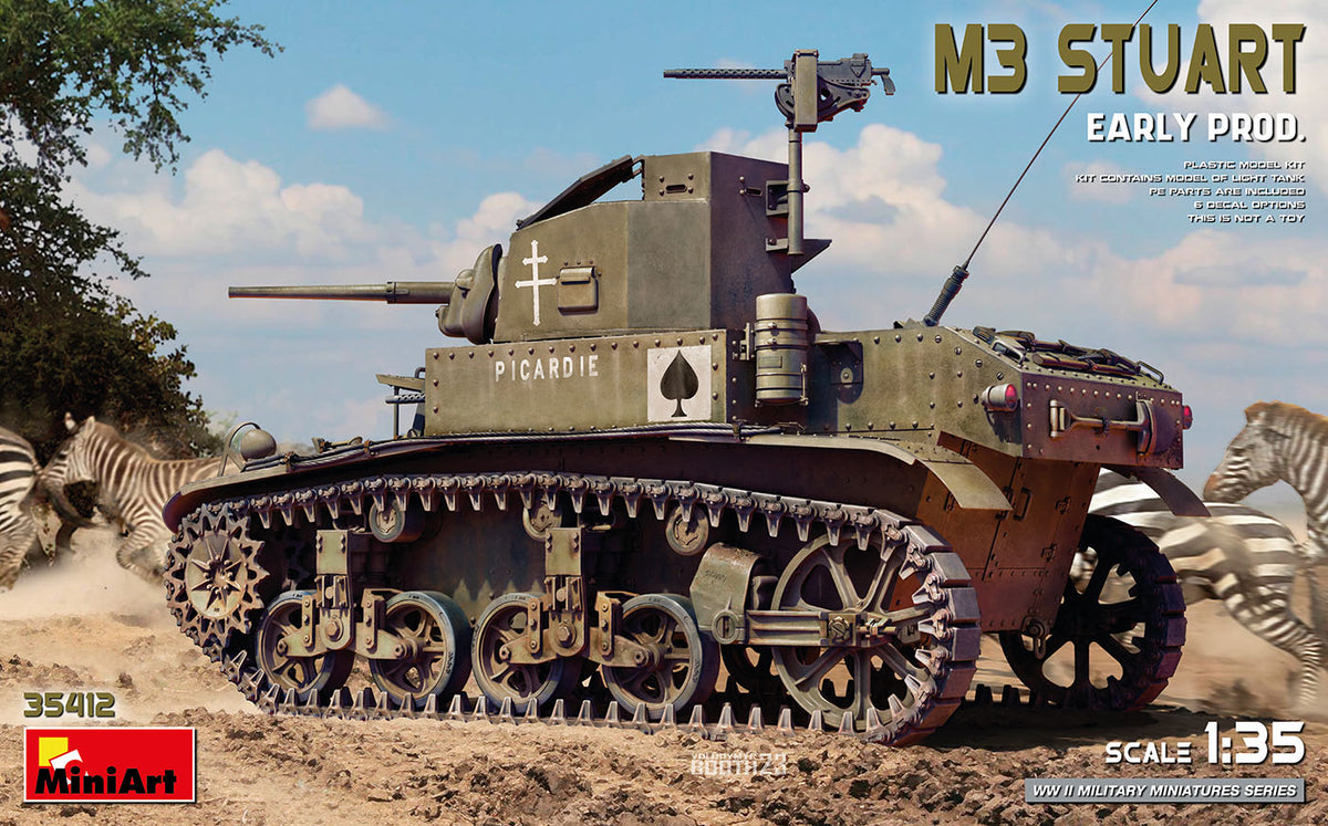 Miniart 1/35 M3 Stuart Early Prod 35412