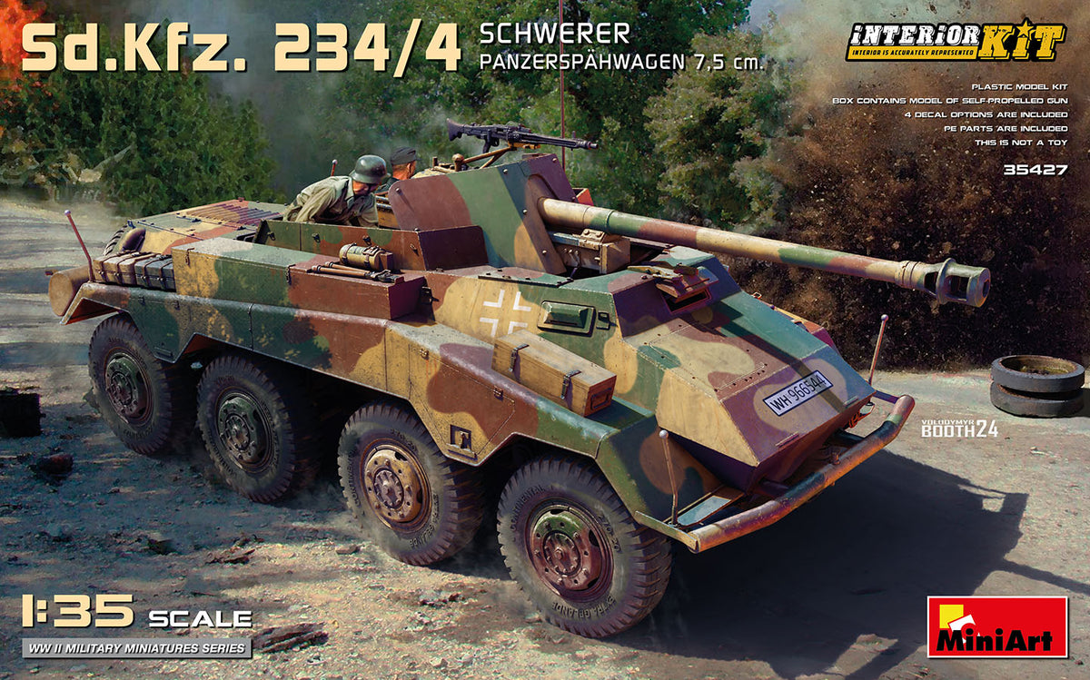 Miniart 1/35 Sd.Kfz. 234/4 Schwerer Panzerspahwagen 7.5 35427