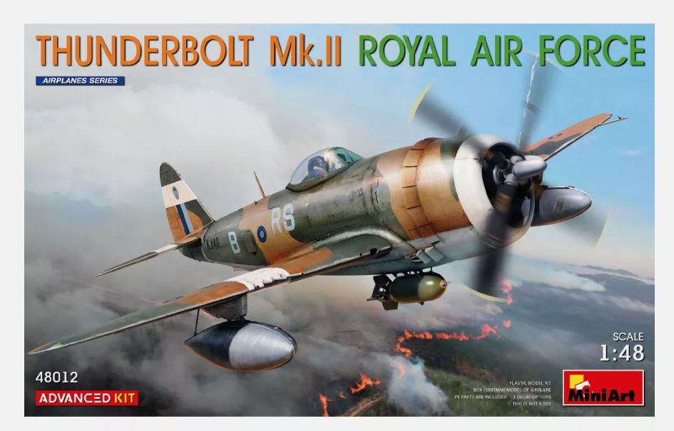 Miniart 1/48 Thunderbolt Mk.II RAF Advanced Model Kit 48012