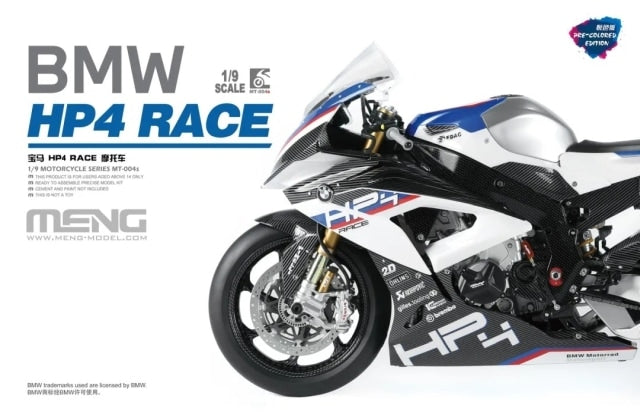 Meng Model BMW HP4 Race (Pre Coloured)- MMMT-004S