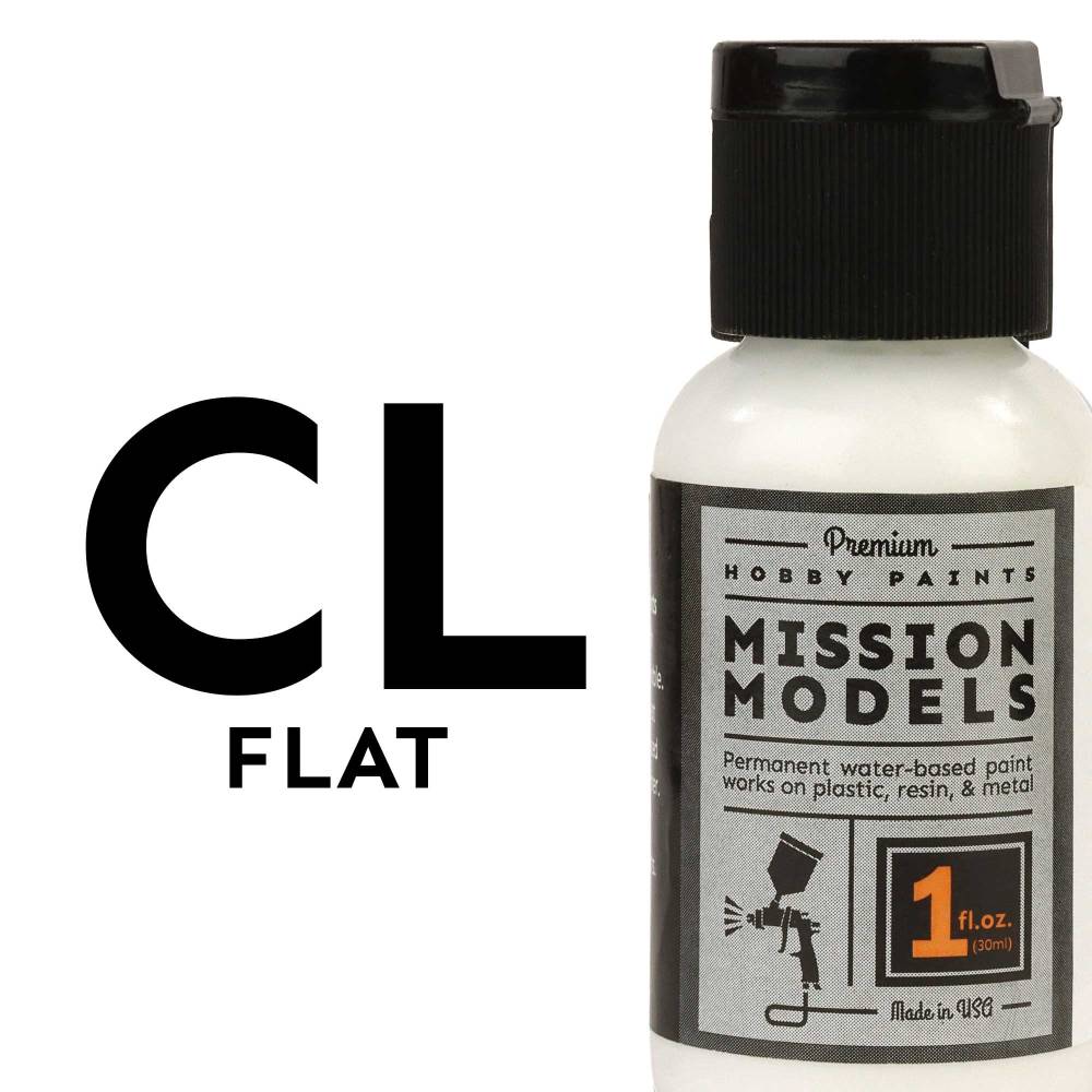 Mission Models Flat Clear Coat, 1oz MMPA004