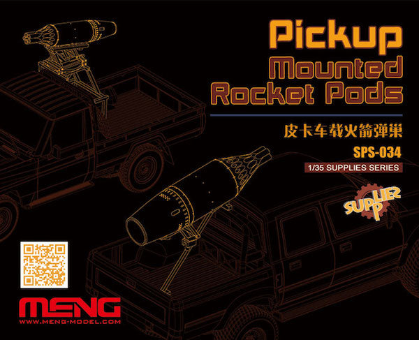 Meng Model 1:35 - Pickup Mounted Rocket Pods (Resin)