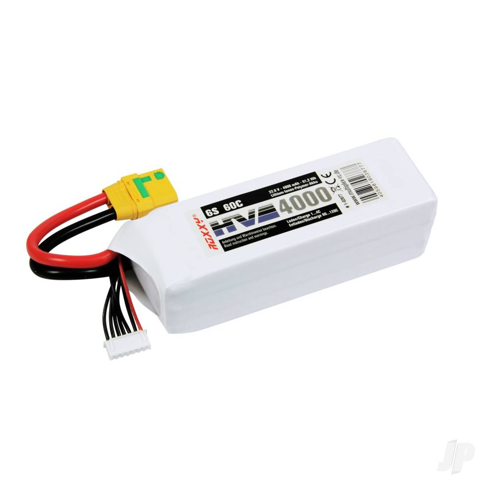Multiplex ROXXY HV LiPo 6-4000XT 22.8V 60C 91.2 Wh (MPX1-02677)