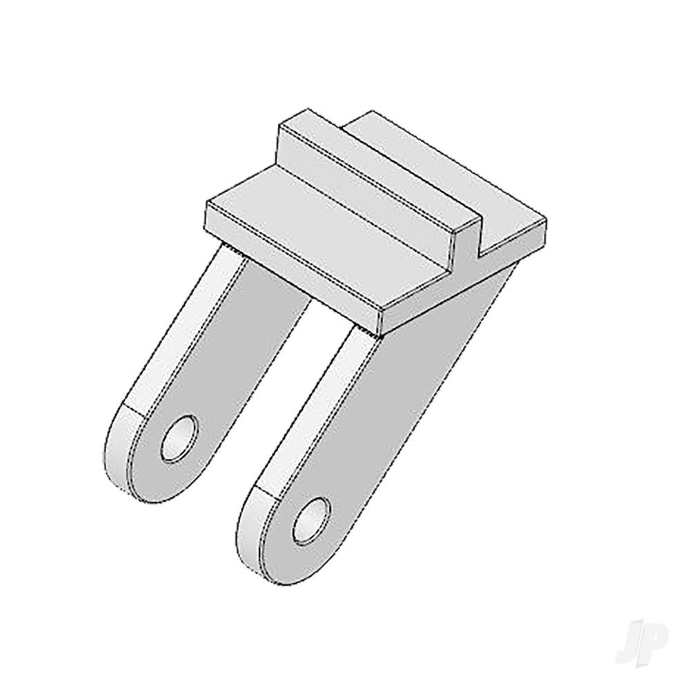 Multiplex Horn "Twin" 10x20and pushrod connector, 2pcs MPX703458 - RC Aircraft Spares