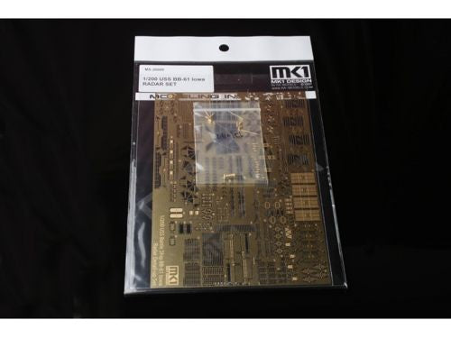 USS Iowa BB-61 RADAR SET*1 Large sized Brass Photo Etched Part / 11 Brass Metal Parts / 8 Resin Parts also included (designed to be used with Trumpeter kits) [BB-61]