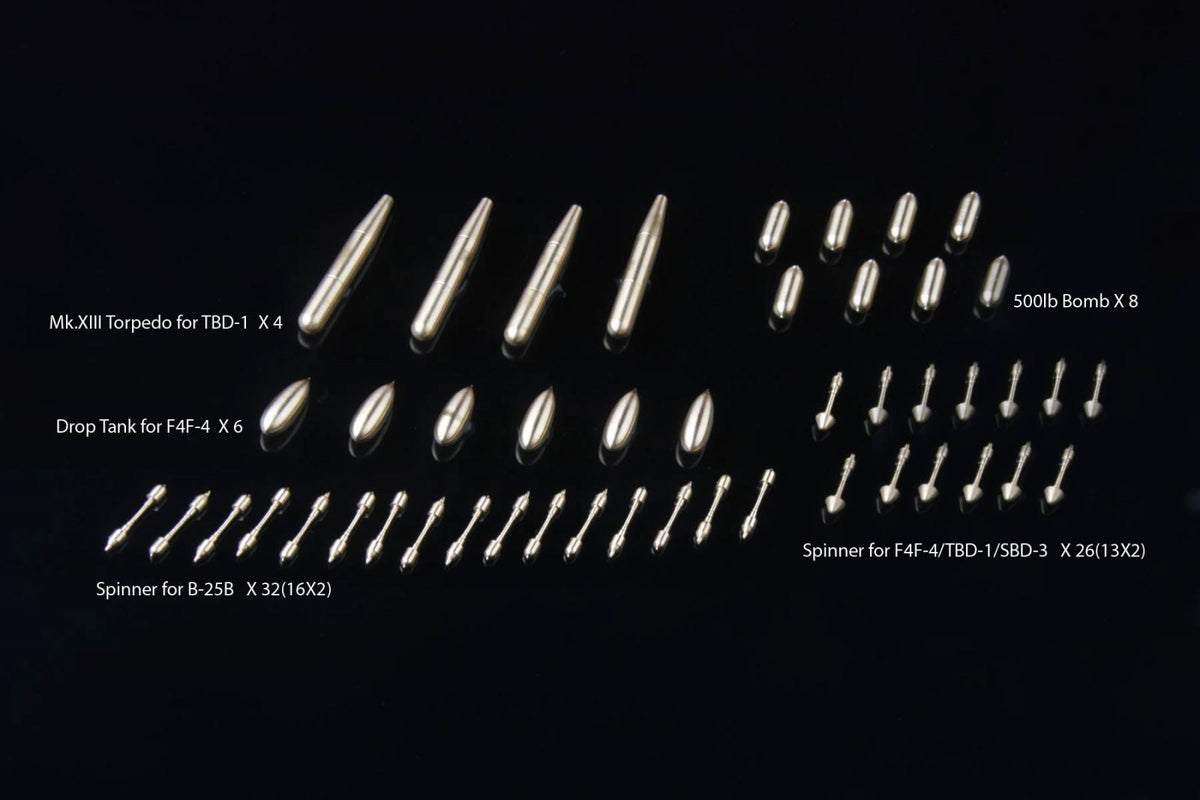 WWII U.S. DECK PLANE SET I for the aircraft in the USS HORNET CV-8 (designed to be used with Merit and Trumpeter kits)