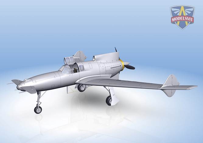 Curtiss-Wright XP-55 AscenderKit includes: 141 parts; Detailed cabin; PE sheet Painting masks Decals for 2 marking variants;
