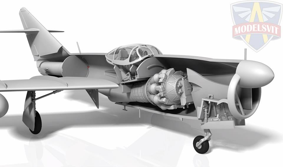 I-320 R-3 Soviet experimental all-weather interceptor Specifications:exclusive kit (no analogues at the market);fully 3D designed, improved assembling;VK-1 jet engine included;1 camouflage scheme (USSR, during tests);adhesive masks;external fuel tanks;
