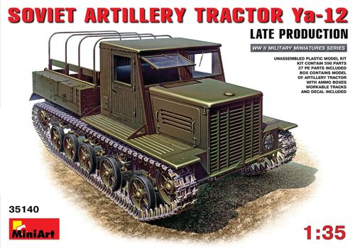 Miniart 1:35 - Ya-12 Soviet Artillery Tractor (Late)