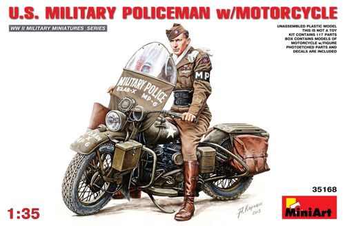 Miniart 1:35 - US Millitary Policeman with Motorcycle