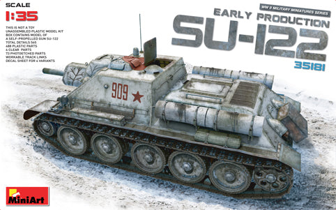 Miniart 1:35 - SU-122 Soviet Self Propelled Gun (Early)