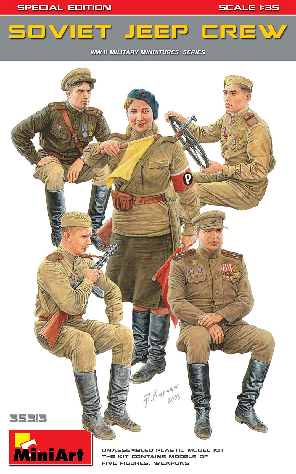 Miniart 1:35 - Soviet Jeep Crew, Special Edition