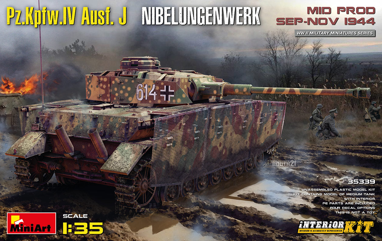MiniArt Pz.Kpfw.IV Ausf.J Nibelungenwerk. - MT35339 - Military Vehicle Kits