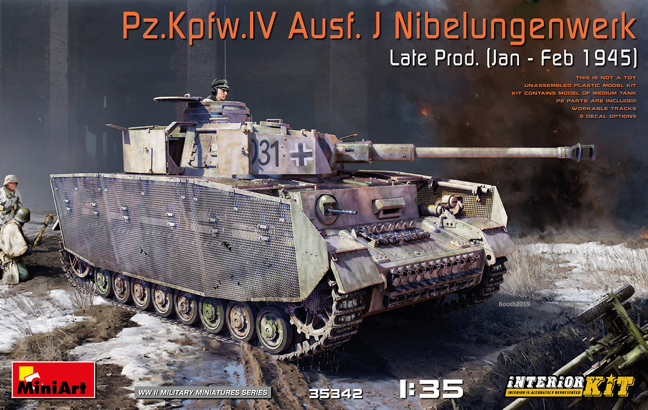 MiniArt Pz.Kpfw.IV Ausf.J Nibelungenwerk - MT35342 - Military Vehicle Kits