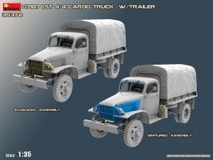 G7107 1.5T 4x4 Cargo Truck & Trailer