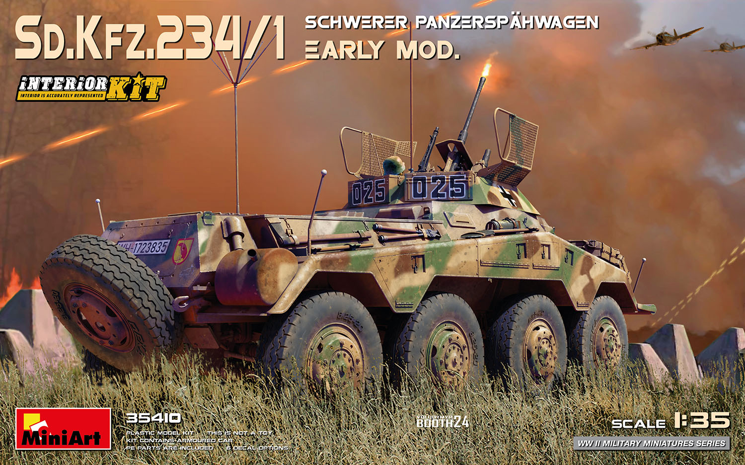 Miniart 1:35 - Sd.Kfz.234/1 Schwerer Panzerspahwagen Early