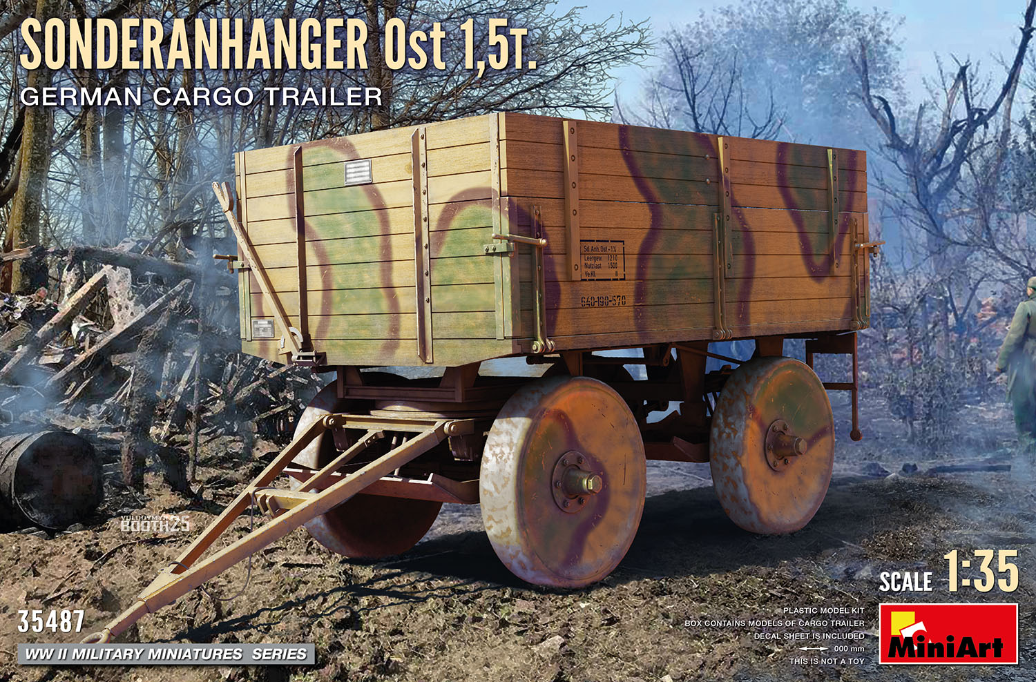 MiniArt Sonderanhanger Ost 1,5t. German - MT35487
