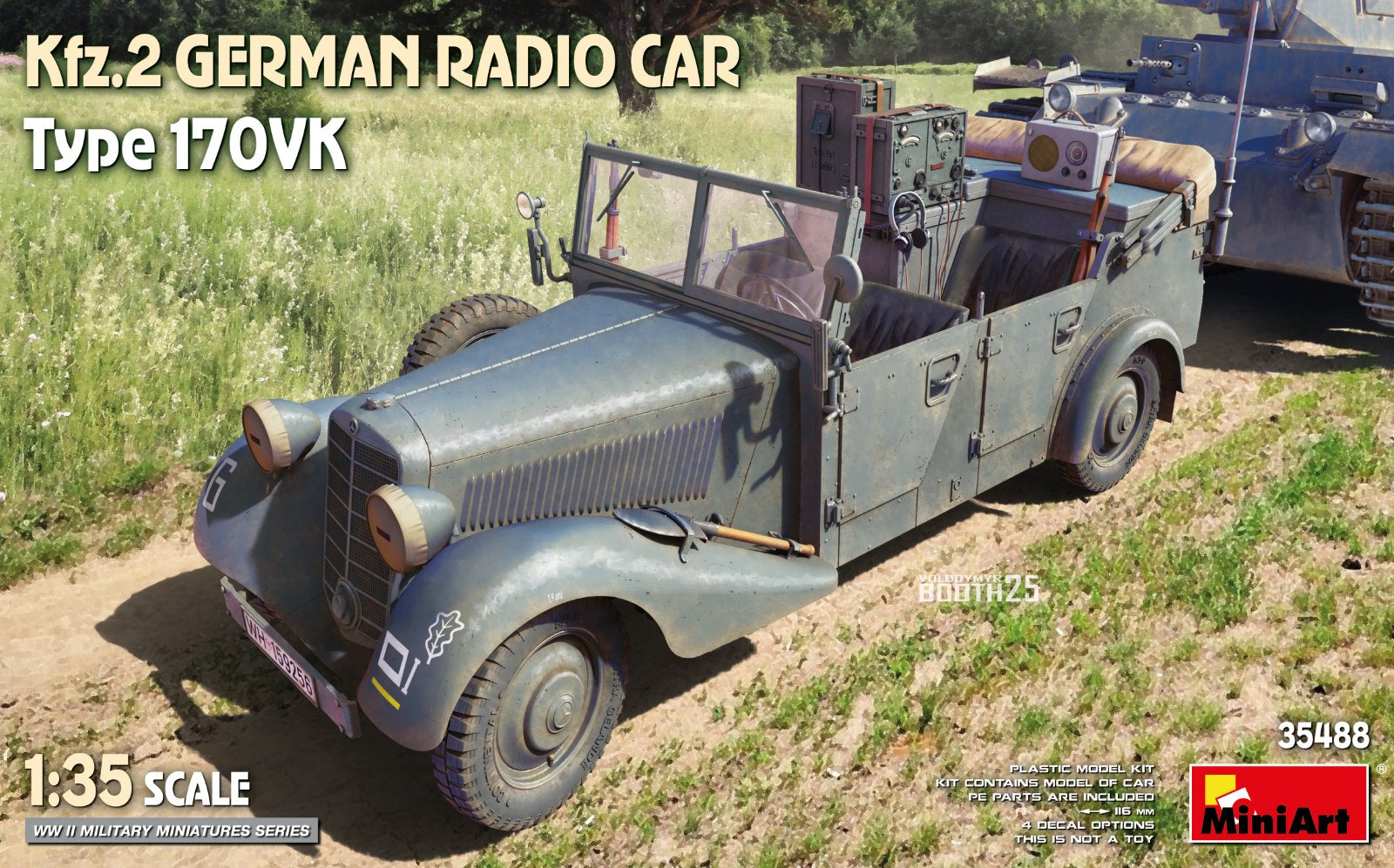 MiniArt Kfz.2 German Radio Car Type 170Vk MT35488 - Military Vehicle Kits
