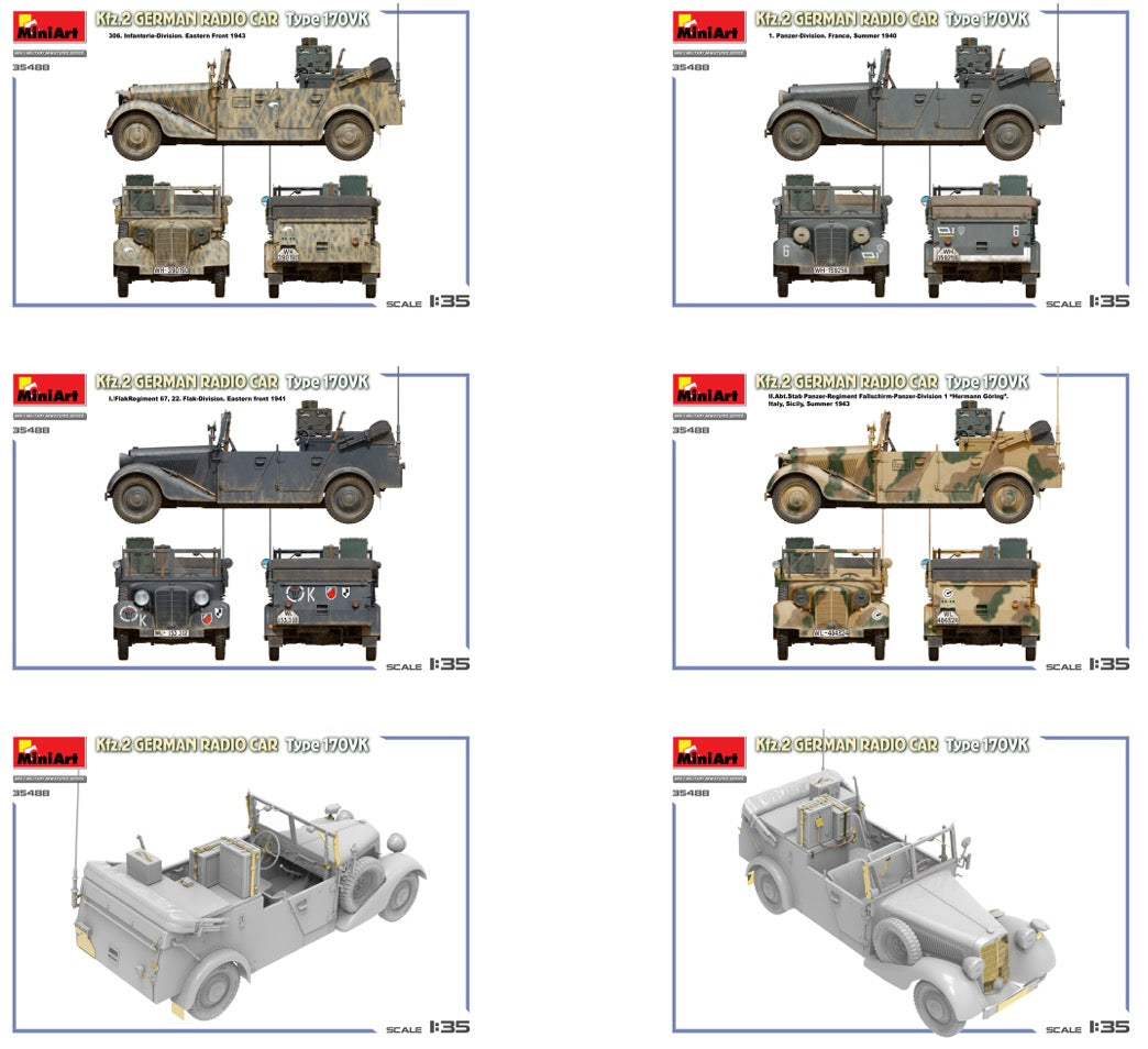 MiniArt Kfz.2 German Radio Car Type 170Vk MT35488