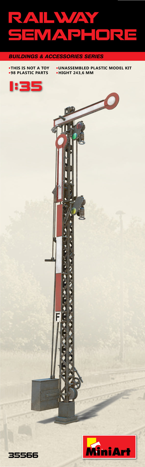 MiniArt Railway Signal/Semaphore - MT35566 - Diorama & Accessory Kits