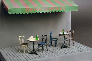 Cafe Furniture (tables and chairs) & Crockery