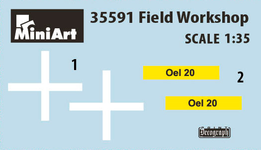 FIELD WORKSHOP. Kit contains models of: gas cylinders, ladders, table, buckets, cart, anvil, beams, jack stand and tools