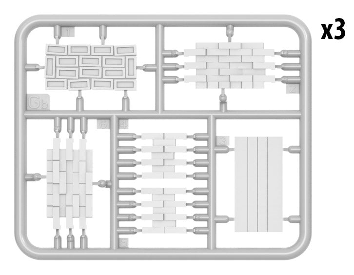 CONSTRUCTION SET Kit contains models of: ladders, table, buckets, bricks, cart, anvil, beams, jack stand and tools