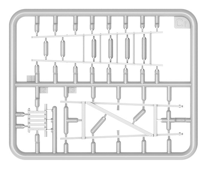 CONSTRUCTION SET Kit contains models of: ladders, table, buckets, bricks, cart, anvil, beams, jack stand and tools
