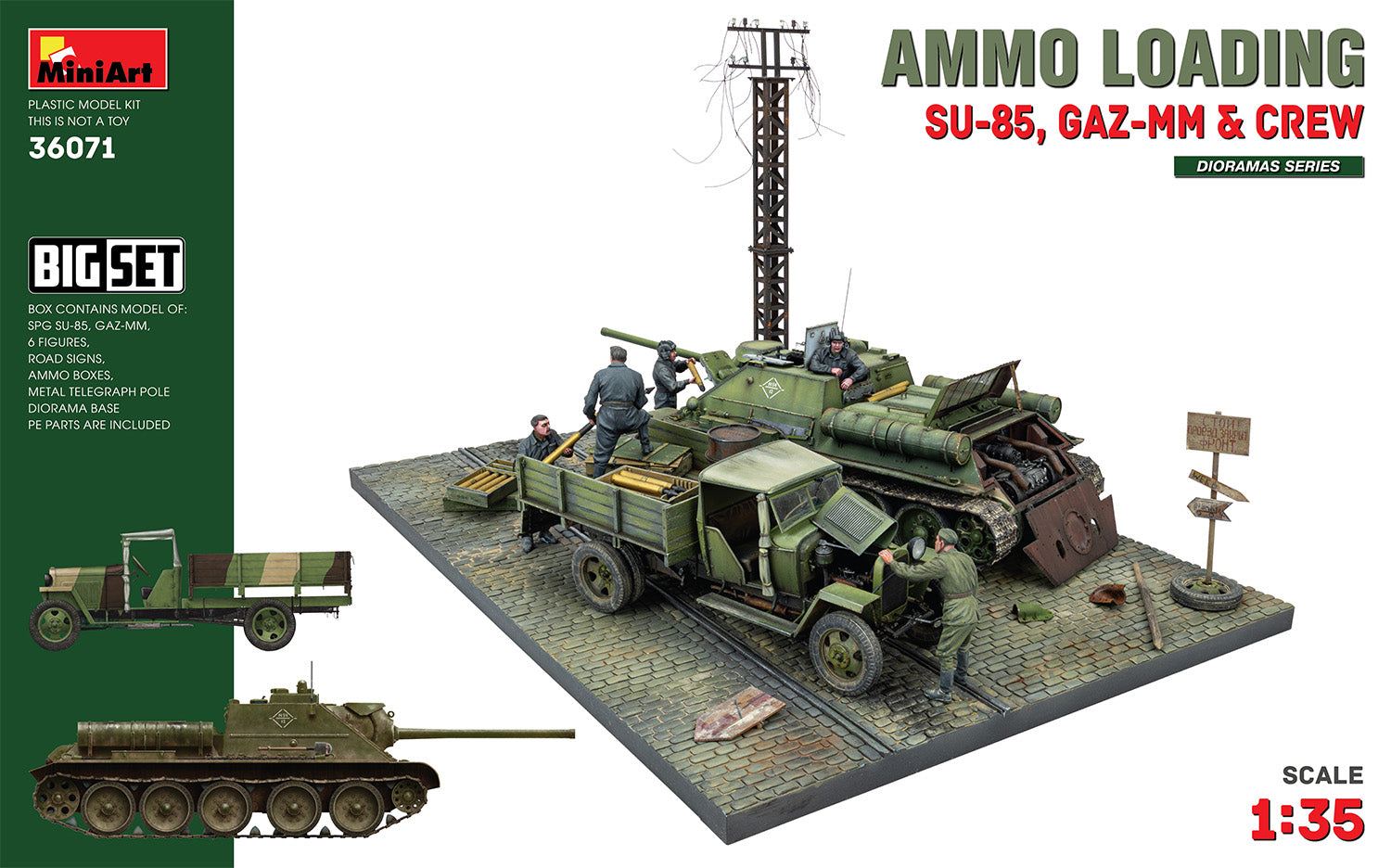 Miniart 1:35 - Ammo Loading ( SU-85, GAZ-MM&Crew) Big Set