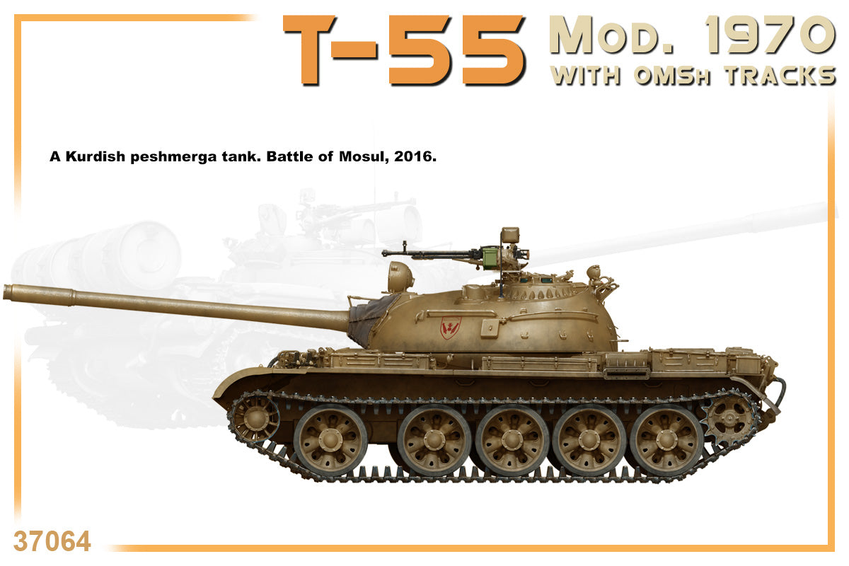 Soviet T-55 Mod. 1970 WITH OMSh TRACKS