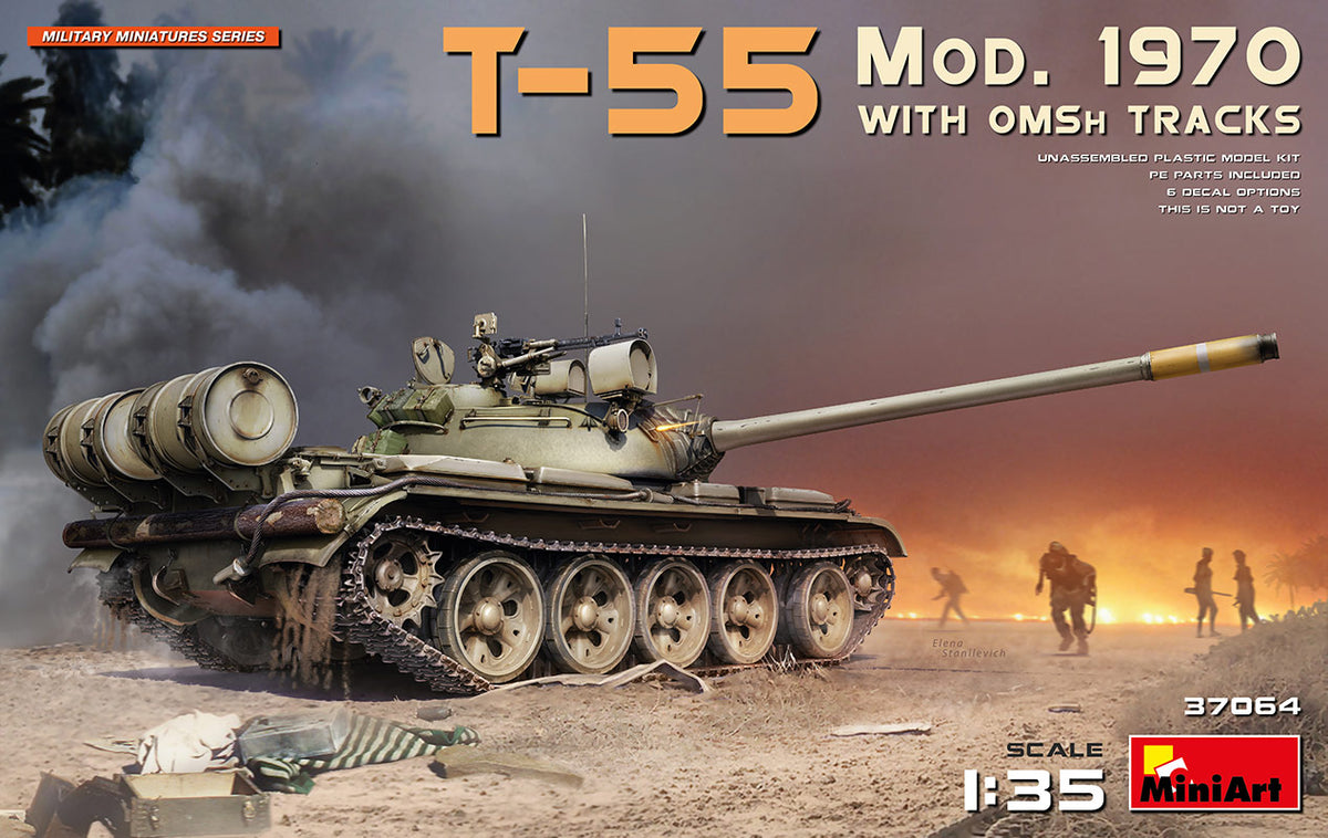 Soviet T-55 Mod. 1970 WITH OMSh TRACKS