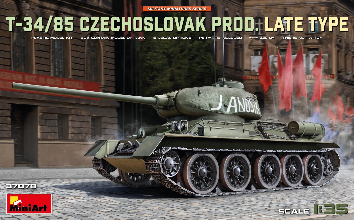 Miniart 1:35 - T34/85 Czechoslovak Prod, Late Type
