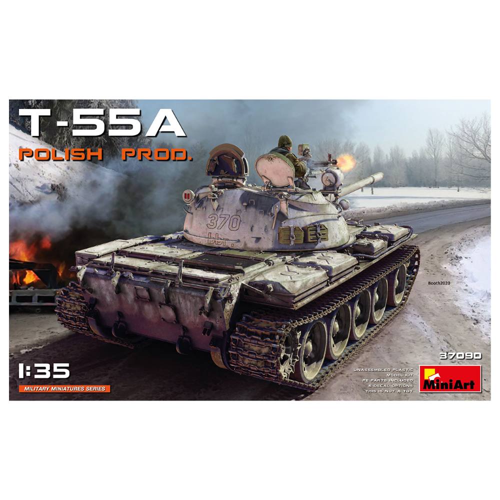 Miniart 1/35 Soviet T-55A Polish Production Mt37090