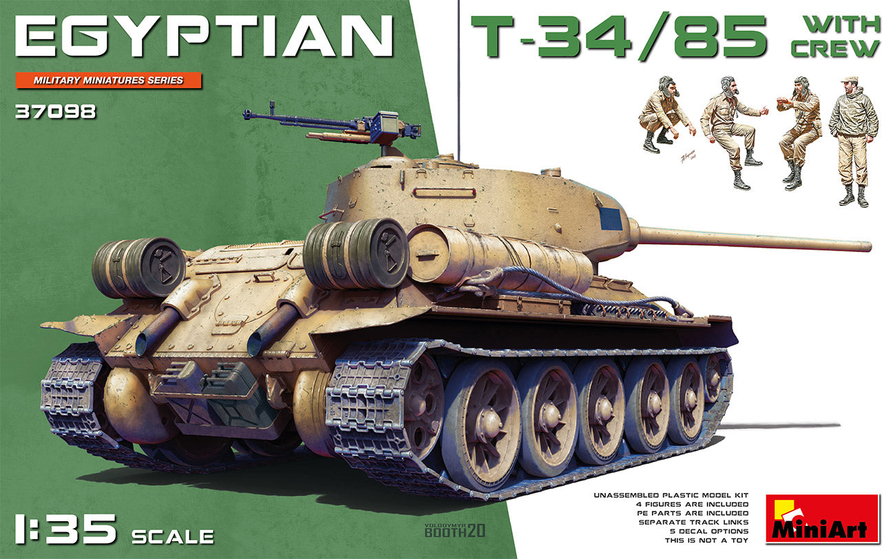 Miniart 1:35 - Egyptian T-34/85 w/ Crew