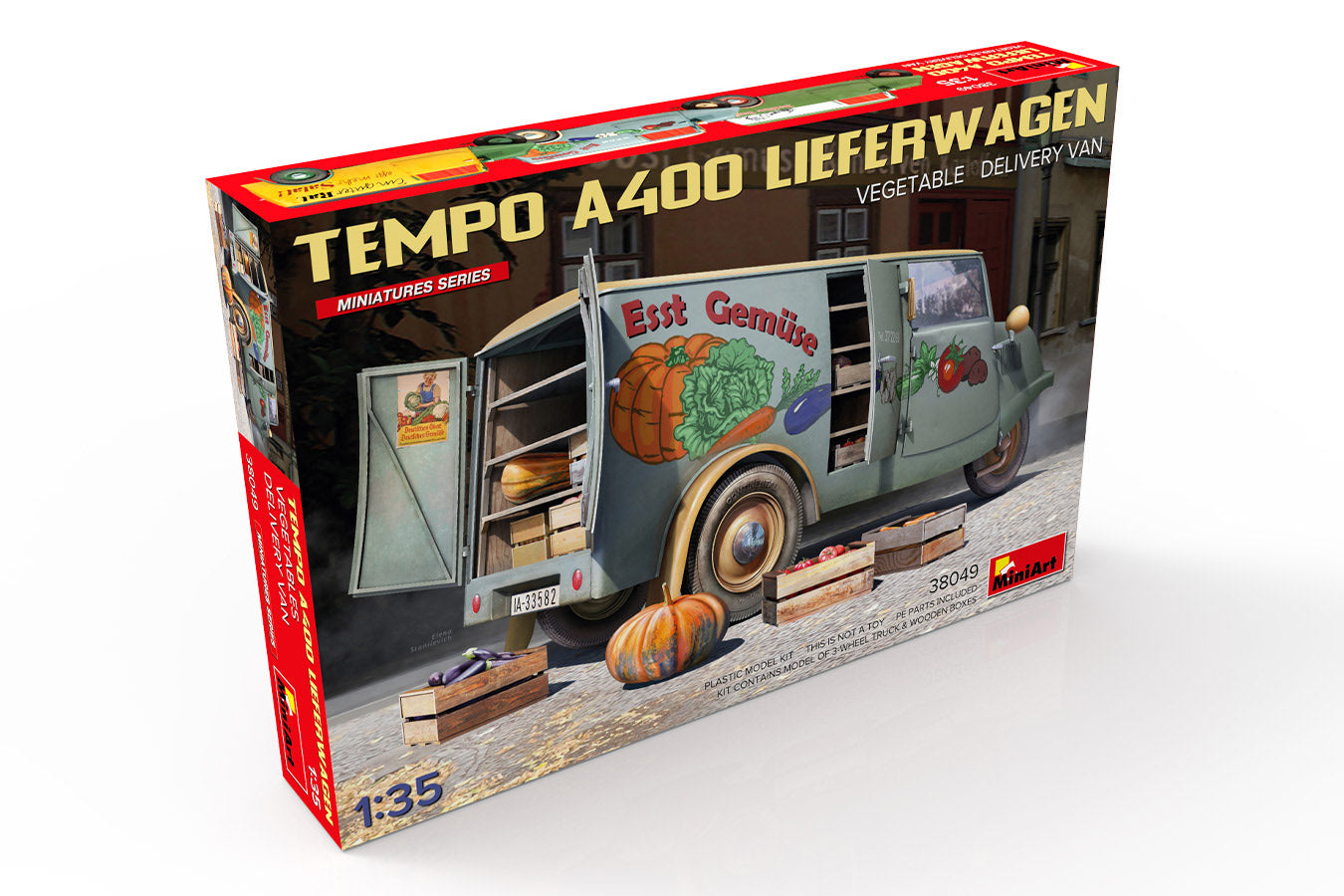 Miniart 1:35 - Tempo A400 Lieferwagen, Veg Delivery Van