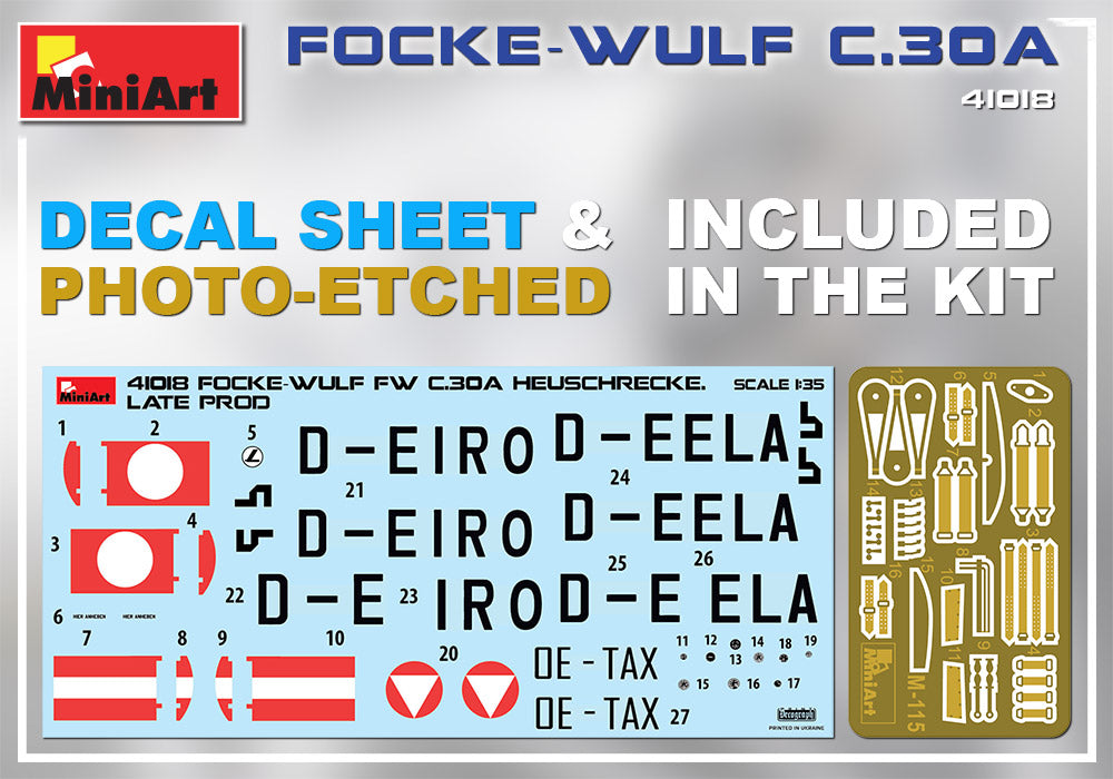 FOCKE-WULF FW C.30A HEUSCHRECKE. LATE PRODUCTION VERSION