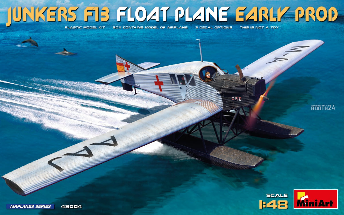 Junkers F13 Float Plane. Early Production