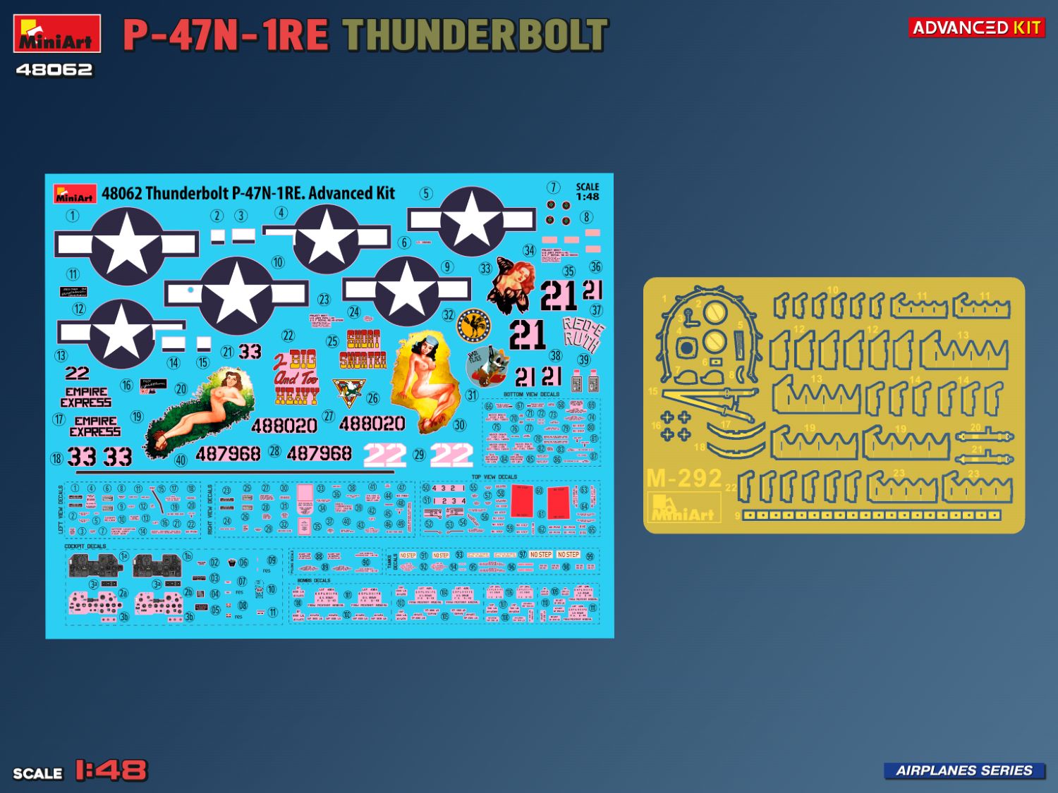 MiniArt Republic P-47N-1Re Thunderbolt. Advanced Kit MT48062