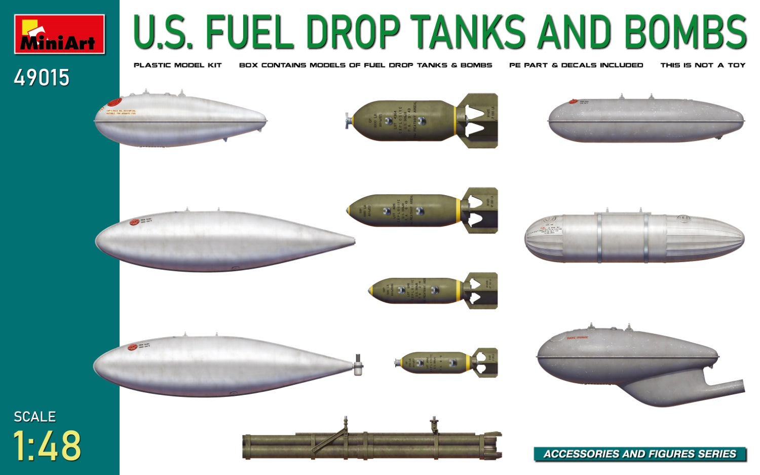 Miniart 1:48 - US Fuel Drop Tanks and Bombs