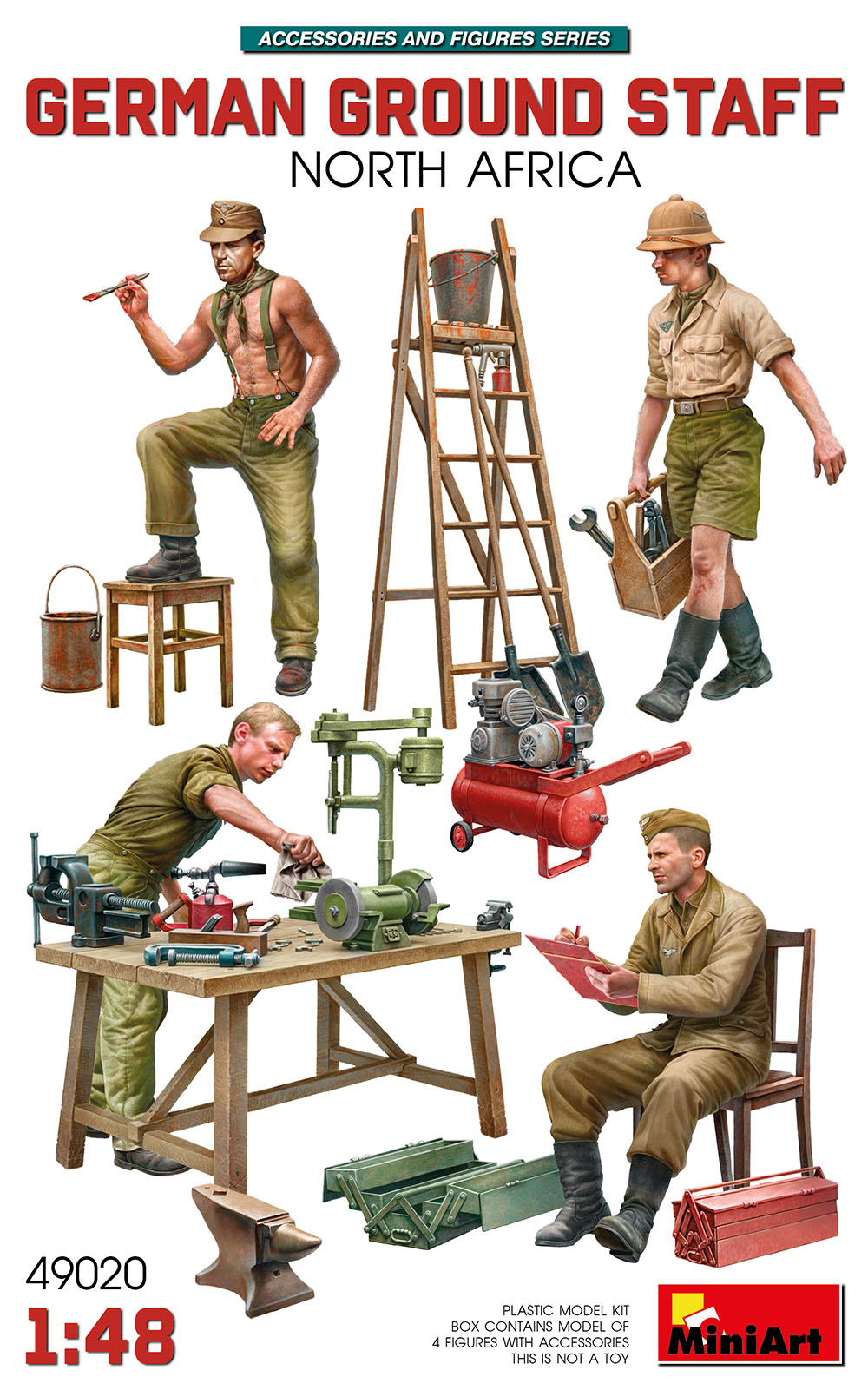German Ground Staff with Accessories. North Africa