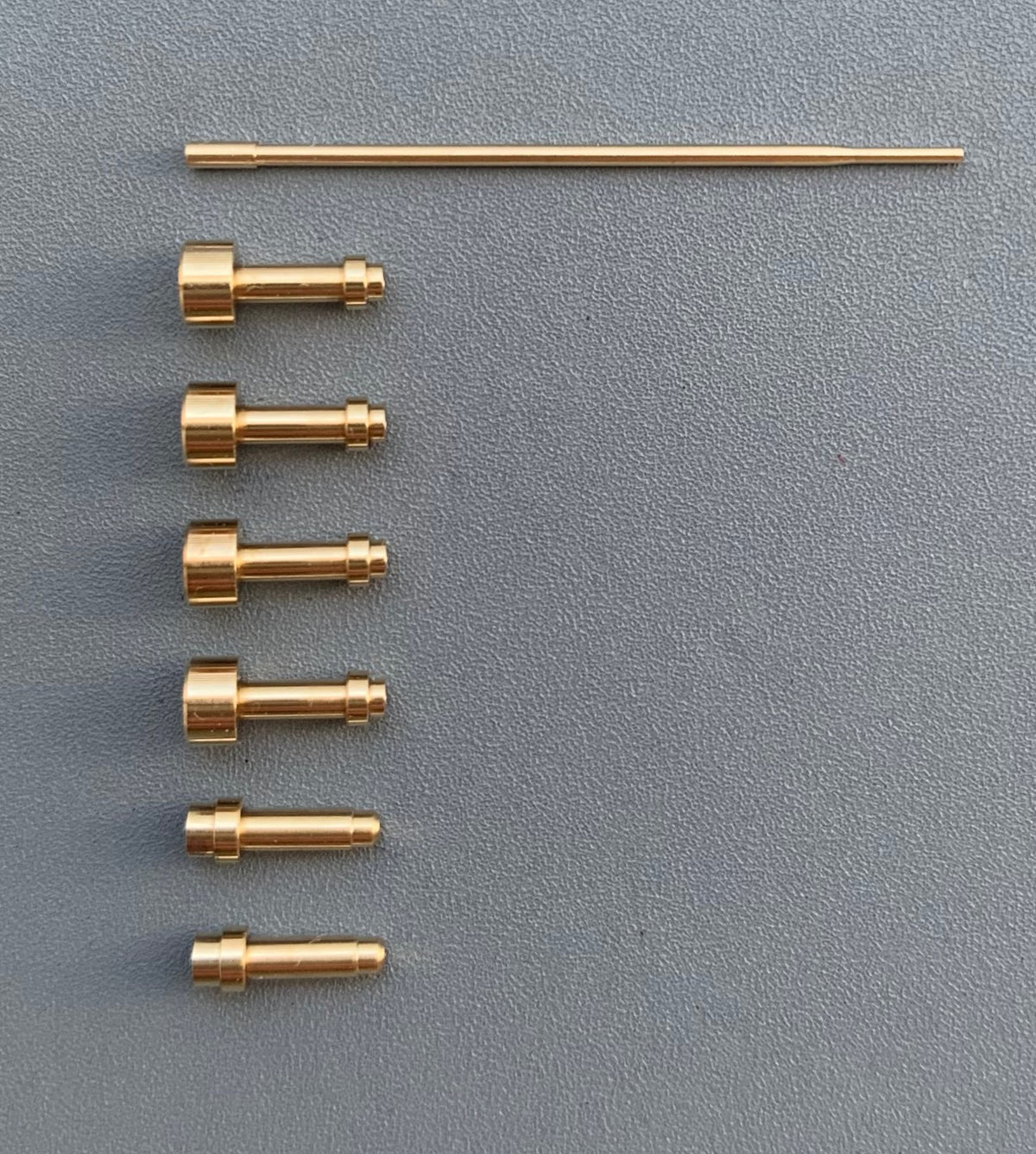 Heinkel He-219A-7 UHU gun barrels and pitot tubes – 7 brass parts (designed to be used with Revell kits)