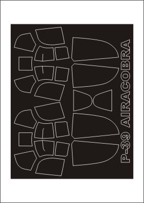 Bell P-39 Airacobra canopy frame paint masks (inside and outside) (designed to be used with Special Hobby kits)[P-39D P-39Q]