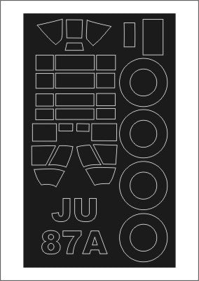 Junkers Ju-87A 'Stuka' canopy frame paint mask (outside only) (designed to be used with Special Hobby kits)