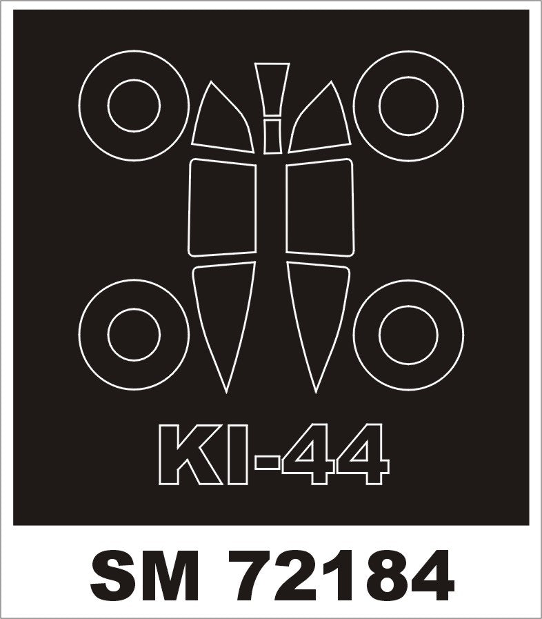 Nakajima Ki-44 canopy frame paint mask (outside only) (designed to be used with SWORD kits)[Ki-44-II]