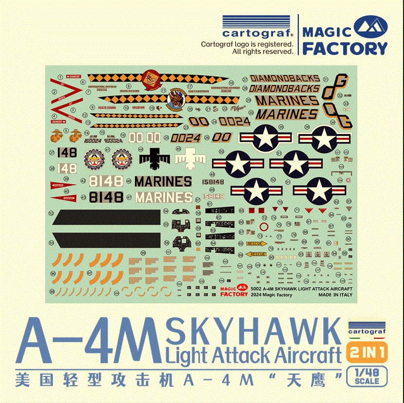 Magic Factory 1/48 A-4M Skyhawk Light Attack Aircraft 5002