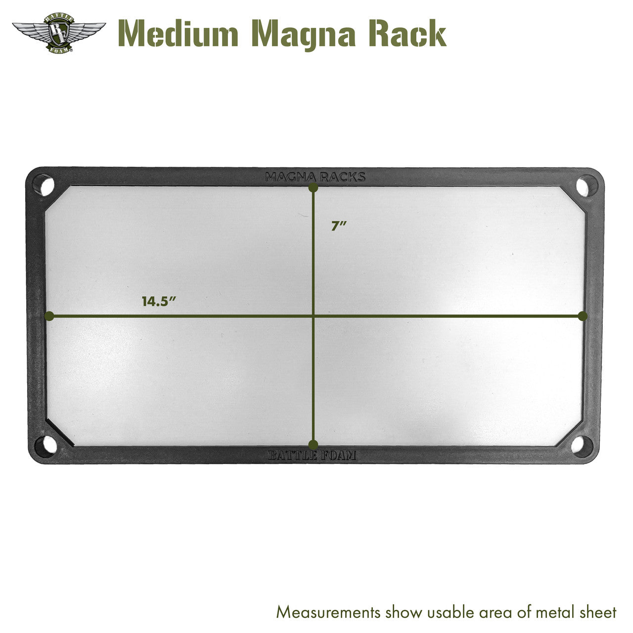 Battle Foam Medium Individual Magna Rack Original Tray BF-MIS-MMRT